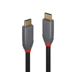 Lindy Cablu USB 3.2 type C Anthra Line 10Gbps PD 100W 5m, Lindy L36908 (L36908)
