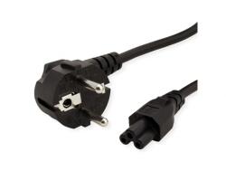 Valueline Cablu alimentare notebook Schuko la IEC C5 3m Negru, Value 19.99. 1029 (19.99.1029-20)