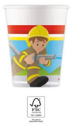  Tűzoltó Rescue papír pohár 8 db-os 200 ml FSC (PNN94180) - aprotalpak