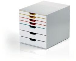DURABLE Dokumentumtároló doboz, 7 fiókkal, DURABLE "VARICOLOR® MIX 7", színes