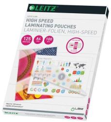 Leitz Lamináló fólia, 125 mikron, A4, hőre laminálható, fényes, LEITZ "iLam", 100 db