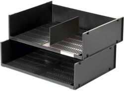 DURABLE Irattartó tálca, műanyag, fekvő, A3, DURABLE "Optimo", fekete