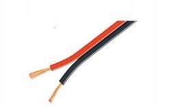 Cabletech Cca hangszóró kábel Red Black 2 x 0, 16mm2 1m (2x0,16mm2-carhifi_24)