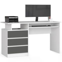  BIROU DE SCRIS CLP 135cm PK ALB / GRI