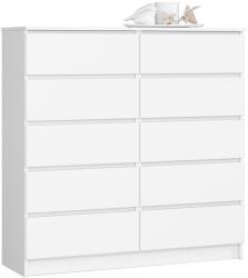  Comodă K120 10sz Clp Pk Albă Comoda