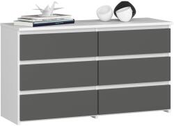  Comodă Cl100 6sz Pk Albă / Gri Comoda