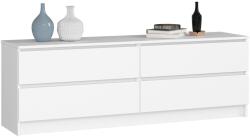  Comodă K160 4sz Clp Pk Albă Comoda