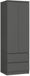  Dulap Star S60 2u 2sz Pk Grafit Gri Comoda