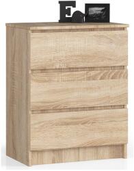  Comodă K60 3sz Clp Pk Stejar Sonoma Comoda