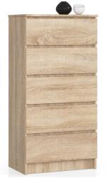  Comodă K60 5sz Clp Pk Stejar Sonoma Comoda
