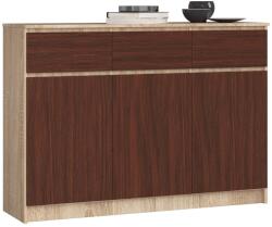  Comodă K140 3d 3sz Clp Pk Sonoma / Wenge Comoda
