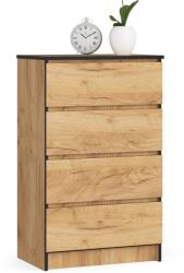  Comodă K60 4sz Clp Pk Stejar Craft Comoda