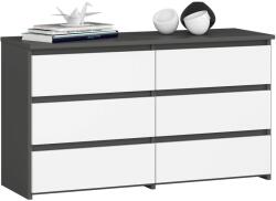  Comodă Cl100 6sz Gri / Alb Comoda