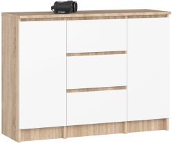  Comodă K100 2d 3sz Pk Stejar Sonoma / Alb Comoda