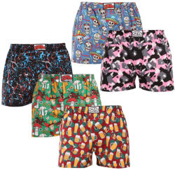 Styx 5PACK boxeri largi bărbați Styx art elastic clasic multicolori (5A1845680) M (185288)