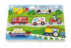 Viga Toys Puzzle cu sunete - Animale din Jungla (44759) - infant