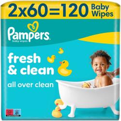 Pampers Fresh Clean, servetele umede, pentru copii, 120 buc (1100049769)