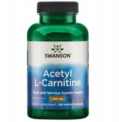 Swanson Acetil-L-karnitin 500 mg, 100 kapszula (087614116495)