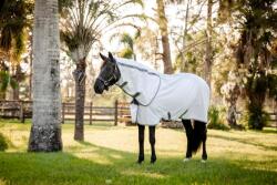 Horseware Ireland Amigo Summer Sheet Plus, Navy Check/Titanium Grey and Silver - 140 cm
