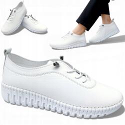 Loretta Vitale 41 Loretta Vitale Női Sportcipő Természetes Bőr Könnyű Bebújós (Loretta E4000 White)