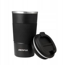 GEMFUL 510 ml-es rozsdamentes utazó kávésbögre melegen vagy hidegen tartja (GEMFUL)