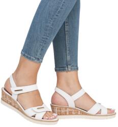 Remonte Sandale dama casual, Remonte R6266-80 din piele naturala, alb