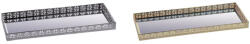 AdTrend Set 2 tavi decorative metal auriu argintiu 40 x 16 cm (83606) Tava