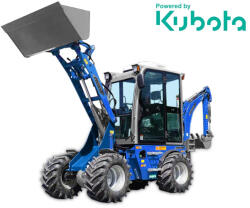 Graecus Mini Buldoexcavator, 3, 2 tone, cabina inchisa, Diesel Kubota Stage V 25 cp, 800 kg, BLD3200 CAB (10000946)