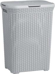 Curver Cos de rufe Curver Natural Style 60L gri cu capac, 44, 8x34, 1x61, 5 cm (2211372)