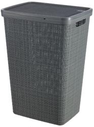 Curver Cos de rufe Curver Jute 58L gri cu capac, 34x43x60 cm (2212657)