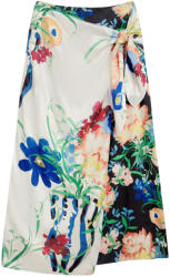 TED BAKER Fusta Allmia Floral Print Knot Detail Wrap Midi 284193 black (284193 black)