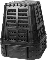 Qbrick Patrol Compostor ECO Multi 740L negru din PE pentru gradina (255077) Compostator