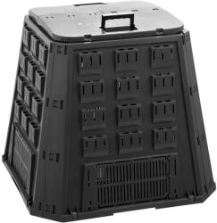 Prosperplast Compostor de gradina Evoblack 420 litri, negru, cu aerisire eficienta (255191) Compostator