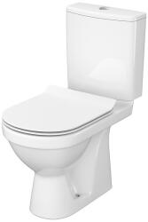 Cersanit Set vas WC cu rezervor si capac din duroplast slim si soft close, cu alimentare inferioara si evacuare verticala, ZIP SimpleOn Cersanit (K121-015)