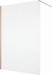 RONAL Paravan dus cu sticla riflata walk-in 120x200 cm, champagne metal, 8 mm, Ronal Lina (D401202285)