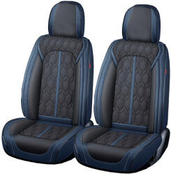 Carguard Set huse scaune auto premium 5 locuri Carguard Deluxe, albastru-negru (HSA022)