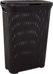 Curver Cos de rufe Curver Style 40L maro, cu capac si aspect ratan (2211374)