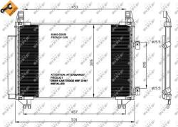 NRF 35653 Condensator, climatizare