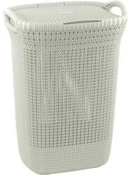 Curver Cos de rufe Curver Knit 57L crem cu capac, 45, 2x34, 1x61, 4 cm (2211272)