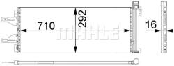 MAHLE AC368000P Condensator, climatizare