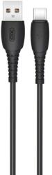 XO Cablu transfer date si incarcare XO NB-P163 USB-A - USB-C 2.4A 1m, Negru (Clc-Acc-1915)