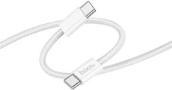 hoco. Cablu Date si Incarcare Hoco X105 USB-C la USB-C 60W 3A, Brodat, 1m, Alb (Vtk-Acc-10231)
