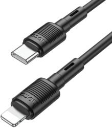 hoco. Cablu transfer date si incarcare Hoco X83 USB-C - tip Lightning PD20W 1m, Negru (Clc-Acc-1942)