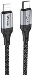 hoco. Cablu Date si Incarcare Hoco X102 USB-C la Lightning 27W, Brodat, 1m, Negru (Vtk-Acc-8521)