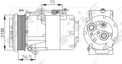 NRF 32250 EASY FIT Compresor climatizare