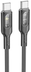 hoco. Cablu transfer date si incarcare Hoco U120 USB-C - USB-C QC3.0 60W 3A 1.2m, Negru (Clc-Acc-1004)