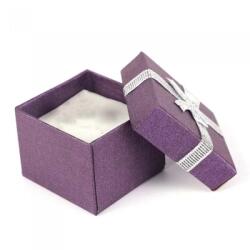 Cutie pentru cadouri cu fundite, mov, 4 cm x 4 cm x 3 cm
