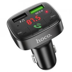 hoco. Modulator FM Bluetooth Hoco E59 + Incarcator Auto 2xUSB A - 1xUSB QC 3.0, Negru (Clc-Acc-7178)