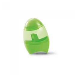  Ascutitoare creioane, 2 in 1, guma de sters, rezervor transparent, 41 x 60 x 23 mm, verde