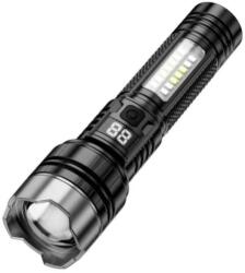XO Lanterna XO YH20 Zoom Telescopic, 1200mAh, 3h Utilizare, Negru (Vtk-Acc-10276)